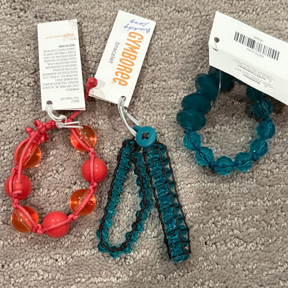 Gymboree Orange and Teal Bracelets Set new